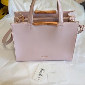 Ted Baker London 🌸 Light Pink Satchel with Gold Accents